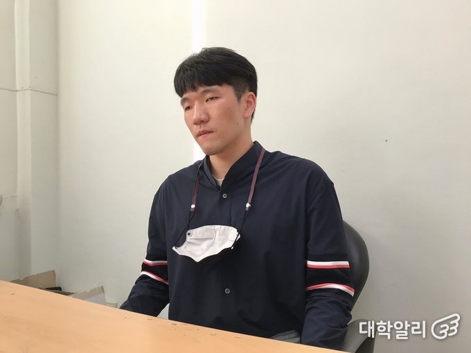 중앙대학교 총학생회 장애인권위원회 정승원 위원장. 사진=최민서 기자