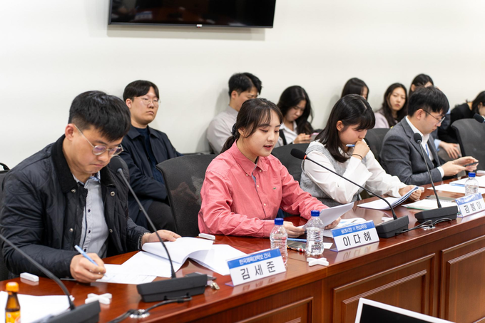 숭실대학교 신문사 <숭대시보> 이다혜 전 편집부장의 발제 (사진=대학언론인네트워크)