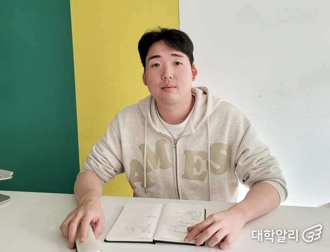 조강천 사회과학대학 학생회장 겸 축제기획단장 (사진=<strong>조우진 기자</strong>)