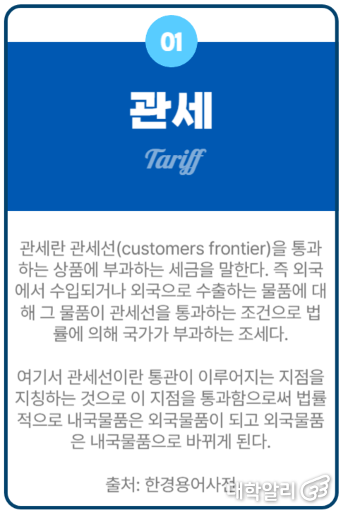  관세 용어 설명 (사진=김명휘 기자)
