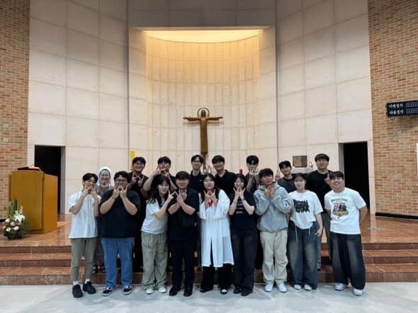 천주교 대전교구 소속 대전대 천주교 동아리 ‘우니따스’ (사진=윤슬기)