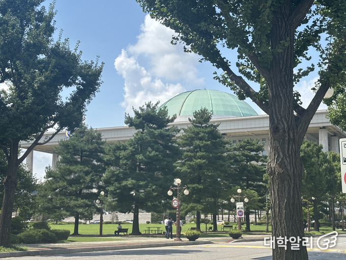 국회의사당 본관의 모습 (사진= 김민주 기자)